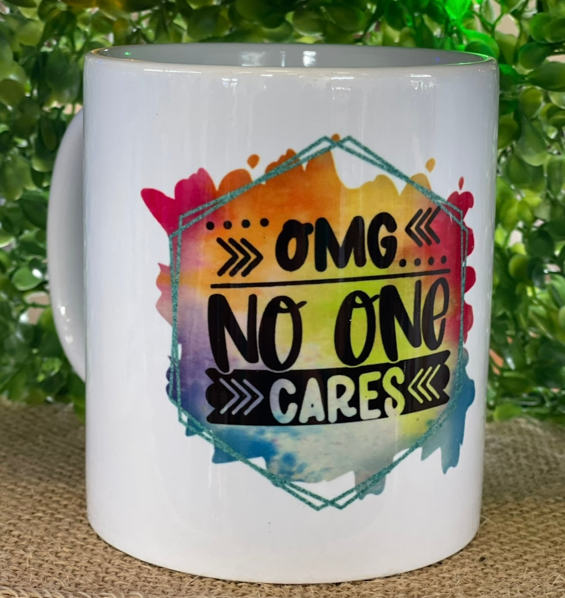 OMG no one cares mug