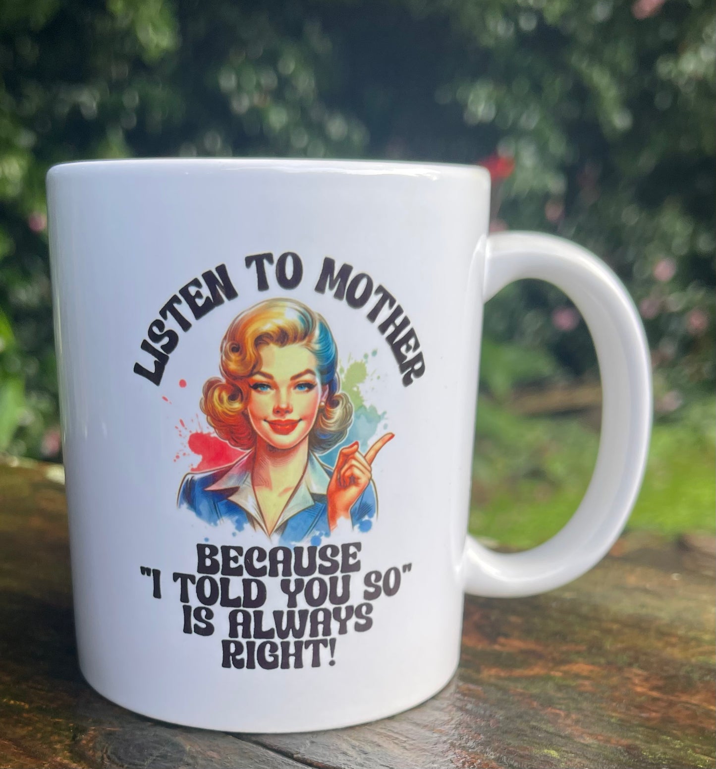 Listen to mother mug